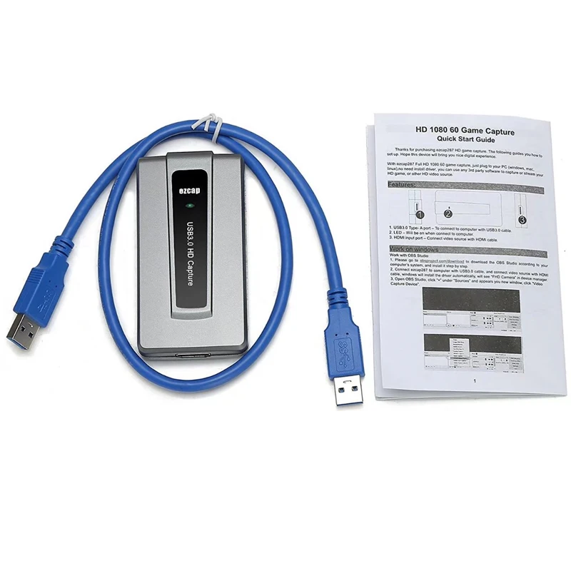 HDMI to USB3.0 Video audio capture card, convert HDMI input to USB3.0