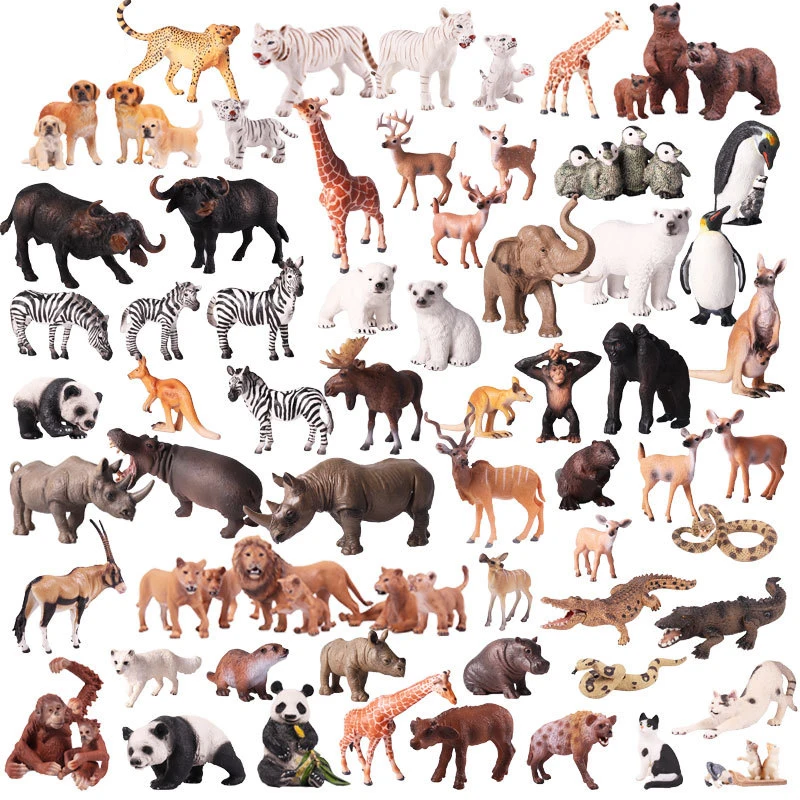 

Action&Toy Figure Wildlife Animal World Baby Adult Simulation PVC Model Collectible Doll Cool Collection For Kid Children Gift