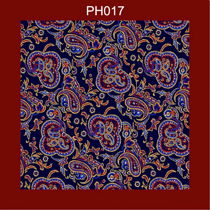 Портной Смит Роскошные 33X33 см большой платок Пейсли Цветочный горошек карманные квадраты из микрофибры трафаретной печати мужские носовые платки