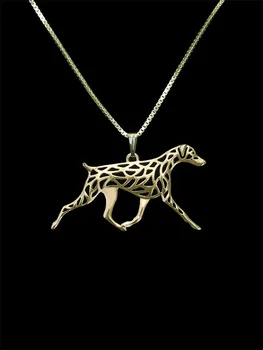 

Trendy Doberman natural ears dog pendant necklace women gold silver plated statement necklace men cs go wholesale collares
