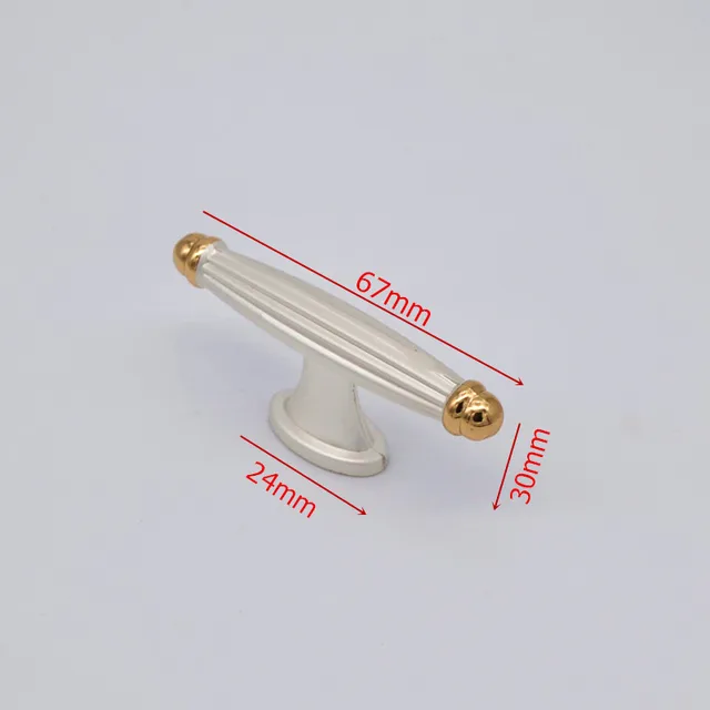 Black Zinc Alloy Handles for Furniture Cabinet Knobs and Handles Drawer Knobs Kitchen Handles Cabinet Pulls Cupboard Knobs white-single