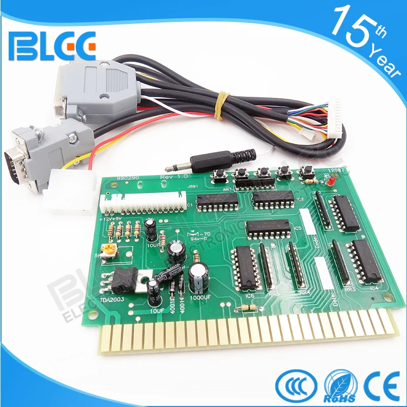 

1pc free shipping PC to jamma converter board(small board)/PC2JAMMA/PC game to arcade game PCB