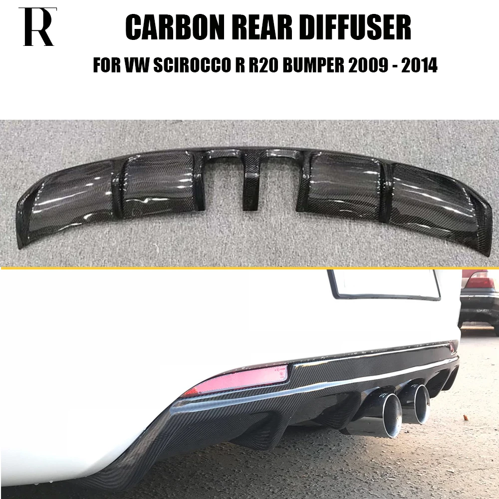 Отделение из углеродного волокна для Volkswagen Scirocco R R20 бампер 2009 2014 (не обычного