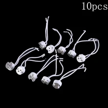 Новые 5 шт/упаковка/10 шт. 10 см Светодиодные ленты Разъем MR16 G5.3 MR11 G4 гнездо для галогенных Керамика освещение, грушевидные лампочки держатель База Разъем провода