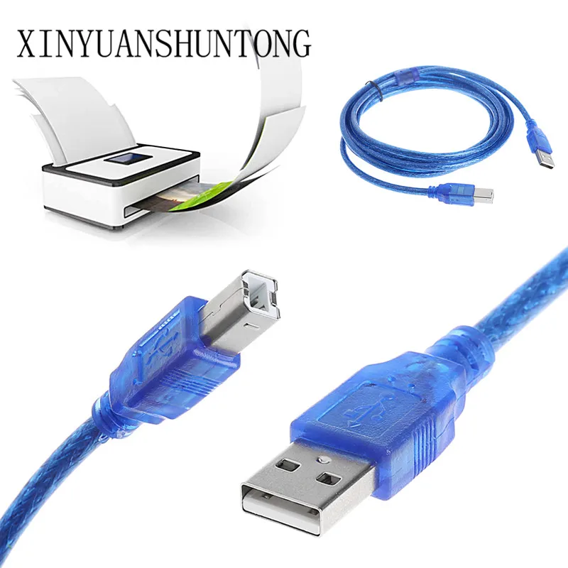 

1.5/3/5m Digital Cable USB 2.0 A To B Male Adapter Data Cable Cord For Epson Canon HP Printer Scanner Computer Dropship