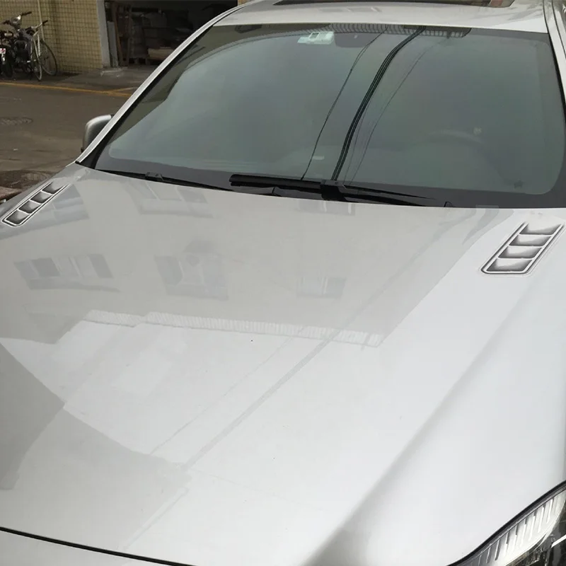 1 set SEEYULE New Arrival 3D Air Vent Style Car Sticker Engine Hood Cover Bonnet Sticker Decoration for Car SUV