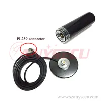 Dual Band VHF UHF Mobile/Vehicle Radio Antenna HH-N2RS with magnetic mount & 5M Coaxial Cable for KT8900 KT8900R BJ-218 TM-218