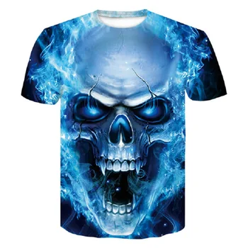 Superman Skull 3D Print T Shirt