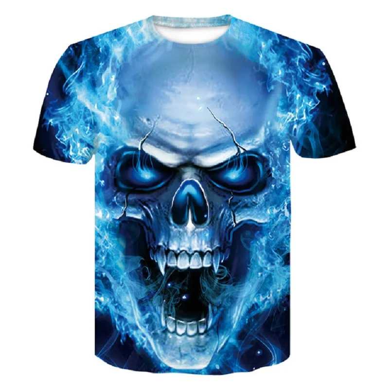 

2018 new skull 3D T Shirt Men Fitness Compression Shirts Tops Male Print Superhero Superman punisher Anime T-Shirts