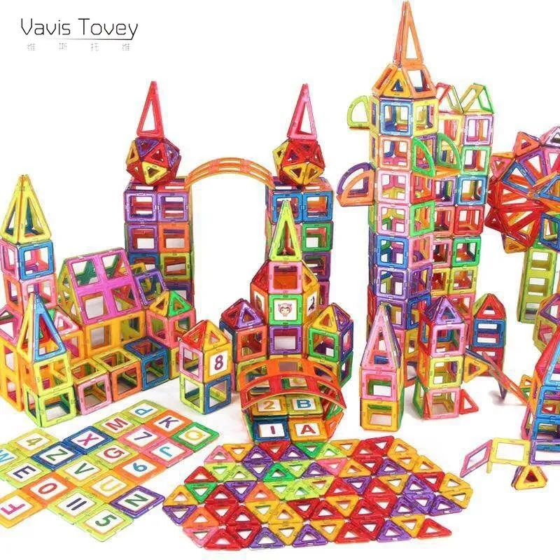 

Vavis Tovey Magnetic Constructor Blocks DIY Mini Educational Sets Models Building ABS Magnet Designer kids toddler Toys Gifts