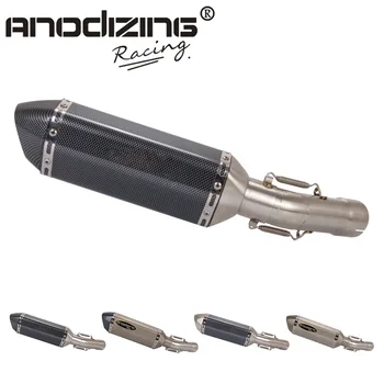 

For Yamaha FZ8 FZ800 51mm Motorcycle Exhaust Muffler Pipe Middle Pipe Slip on with muffler