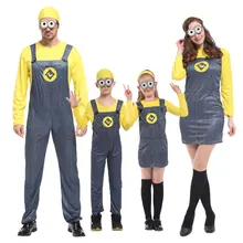 Umorden Movie Despicable Me Cosplay Minion Costume for Child Kids Minions Costumes Men Women Family Yellow Banana Fancy Dress снегокат snow moto minion despicable me yellow 37018