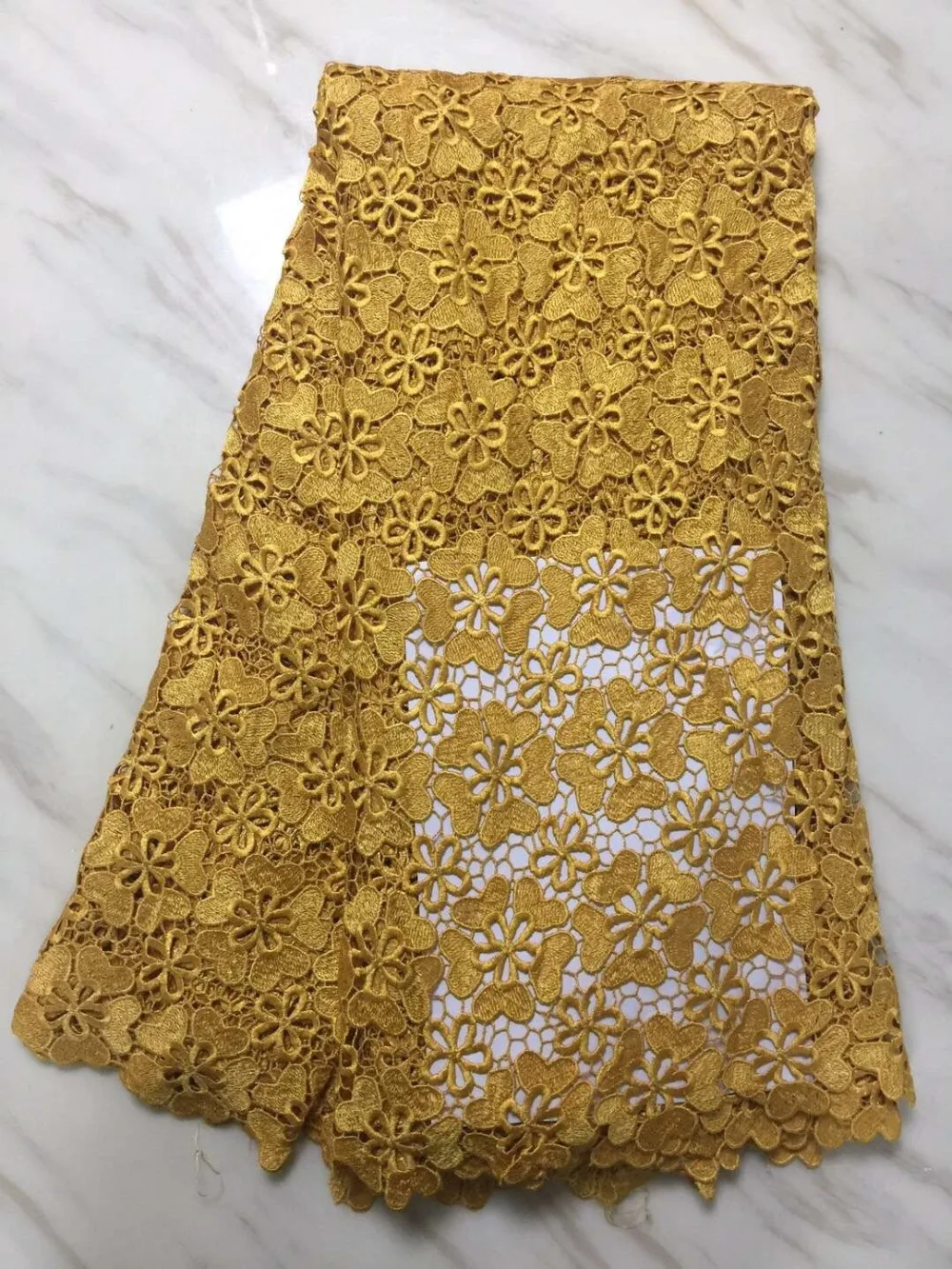 

Cord Laces Fabrics High Quality African Laces Fabric For Wedding Dress French Water Soluble Lace