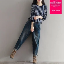 Mori/хлопковые джинсы-шаровары больших размеров для девочек, весенние женские джинсы-карандаш, тонкие джинсы wj2002 с карманом, Прямая