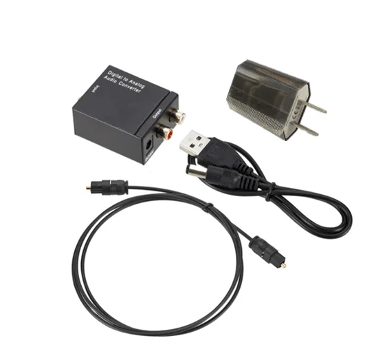 

Digital To Analog Audio Converter Digital Optical Coaxial RCA Toslink Signal to Analog Audio Converter Home Theater For DVD TV
