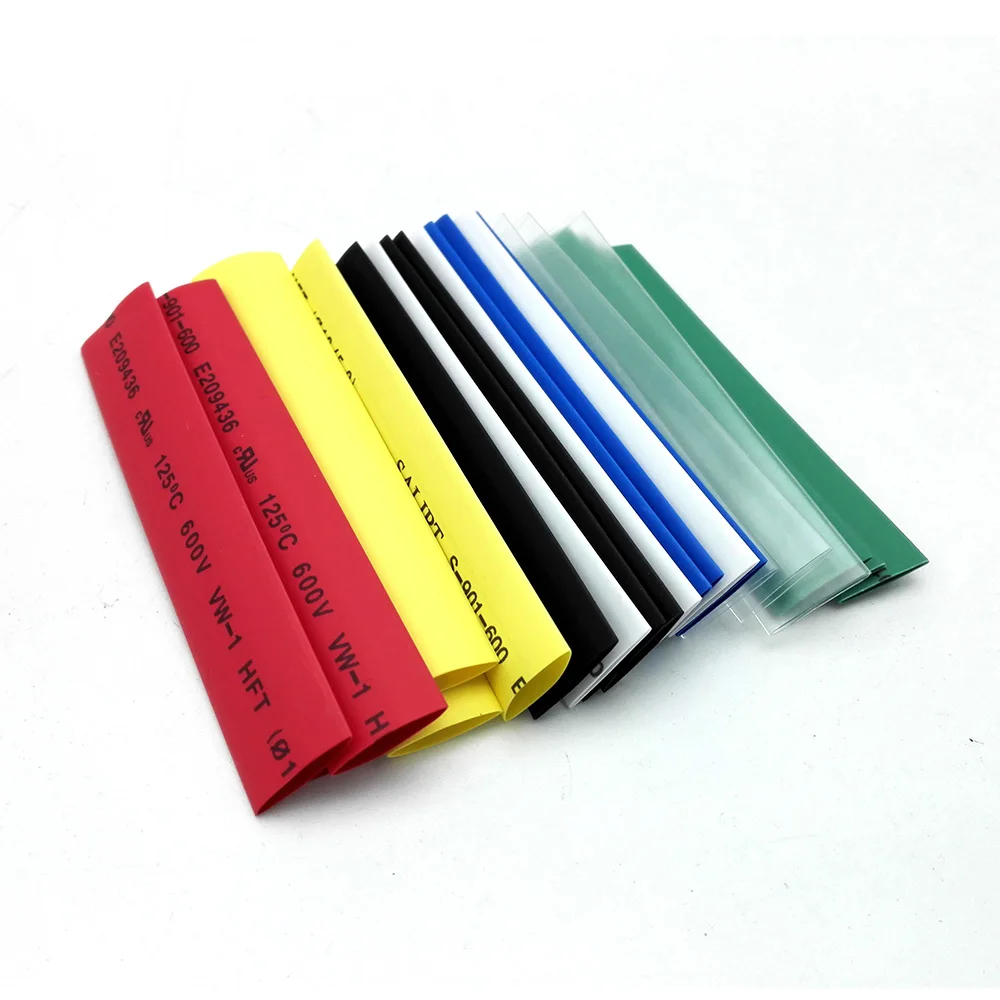 385pcs 2:1 Polyolefin Shrink Assorted Wrap Wire Insulated Shrinkable Sleeves 7 colors, 9 sizes Heat Shrink Tubing