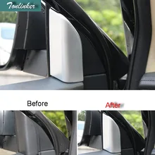 Tonlinker шт. 1 шт. DIY автомобиля Стайлинг ABS chrome спереди треугольники vent световой короб наклейки для TOYOTA HIGHLANDER интимные аксессуары