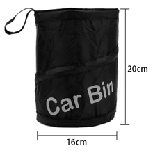 Мусорная корзина контейнер для мусора пакет для мусора экологически чистый мусорник в автомобиль черный цвет