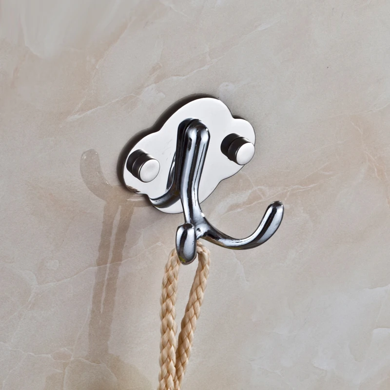 High Quality Solid Stainless Steel Robe Coat Hook wall door hanger for keys Kitchen Clothes