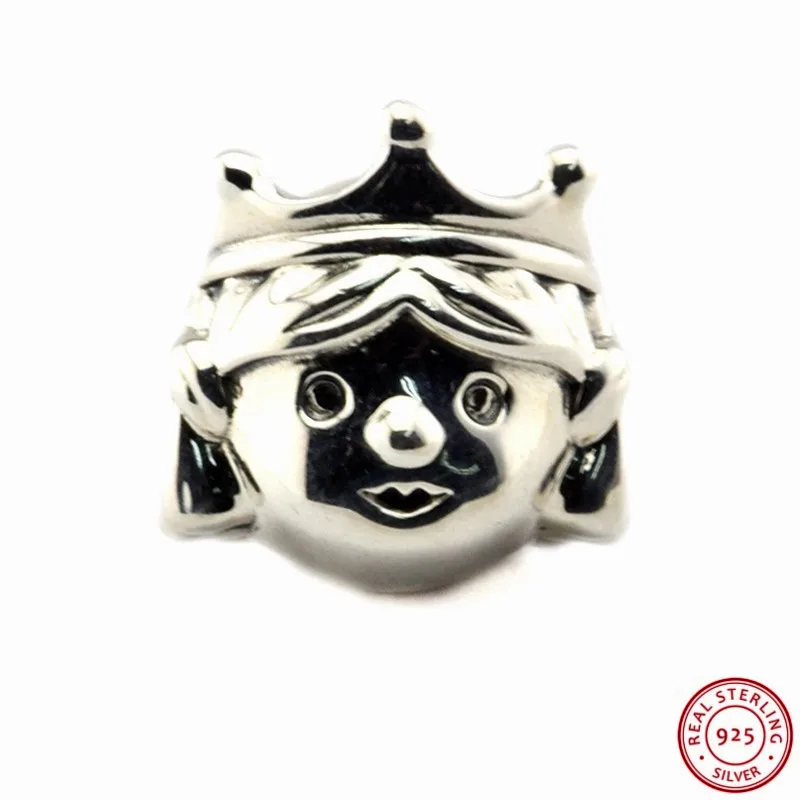 Драгоценные Бусины принцессы из стерлингового серебра 925 пробы DIY Fit PANDORA для