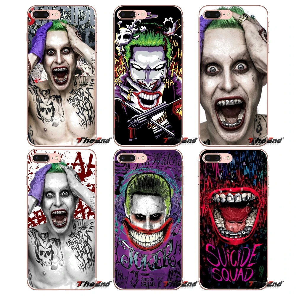 For Samsung Galaxy S2 S3 S4 S5 MINI S6 S7 edge S8 S9 Plus Note 2 3 4 5 8 Coque Fundas Joker Suicide Squad DC Comics Design Cover | Мобильные