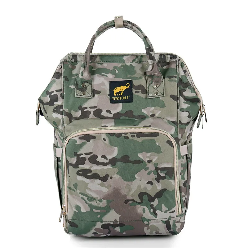 Hotsell Diaper Bag Mummy Camouflage Upgrade Version Nappy Bags USB Charging Travel Backpack Casual Maternal and Child Package Multifunction Handbag07