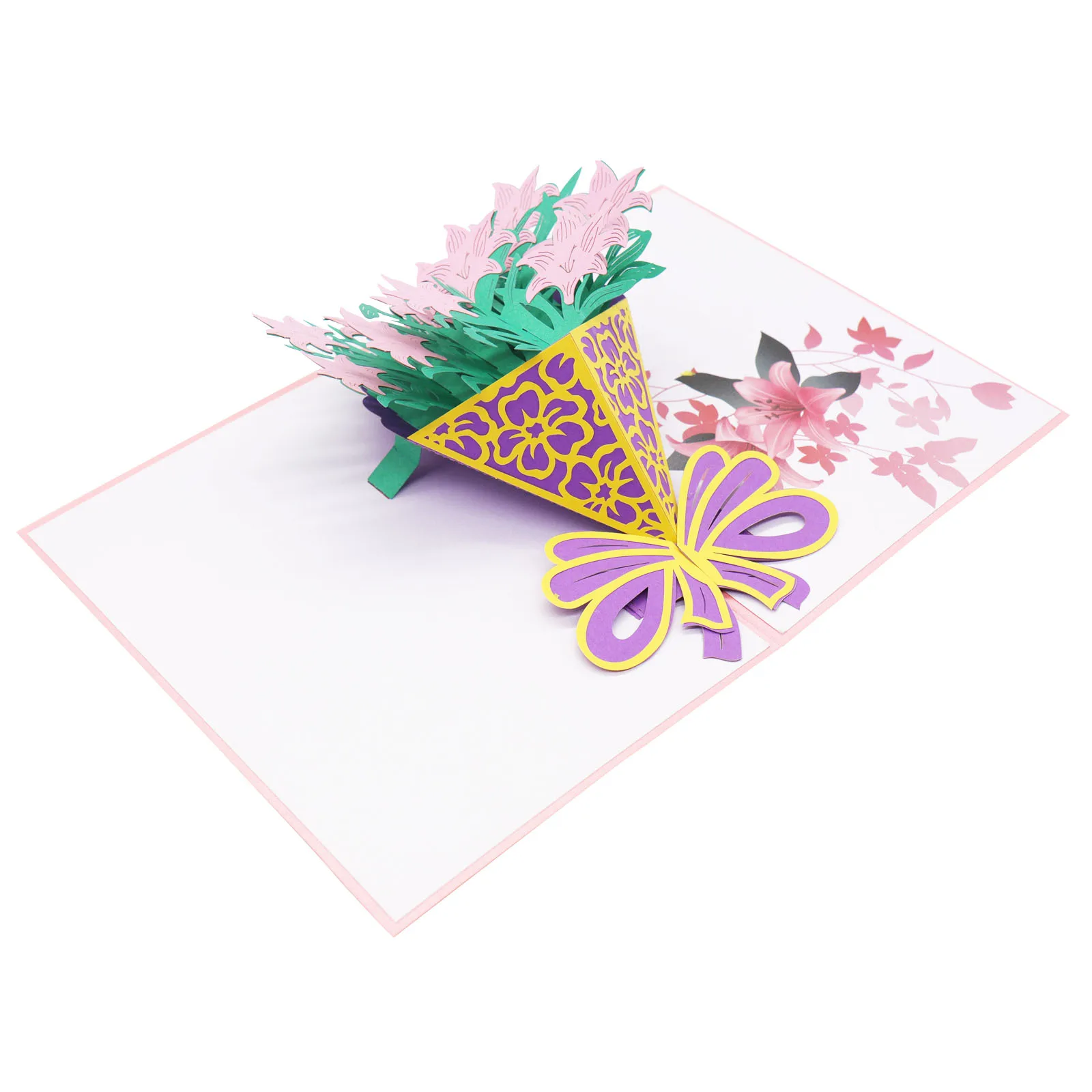  Hot 3D Butterfly Invitation Card Rose Invitation Card Wedding Aniversary Valentine's Day Invitation - 32882983739