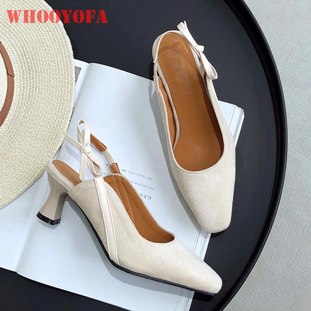 

2019 Summer Brand New Beige Black Women Casual Sandals High Heels Lady Slingback Shoes WS198 Plus Big Small Size 10 28 43 46