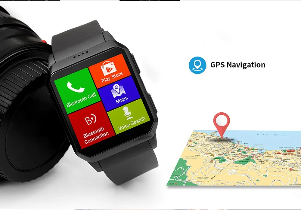 KingWear KW06 3g gps Смарт-часы 8 Гб ПЗУ IP68 водонепроницаемый с камерой монитор сердечного ритма поддержка sim-карты MTK6580 Смарт-часы