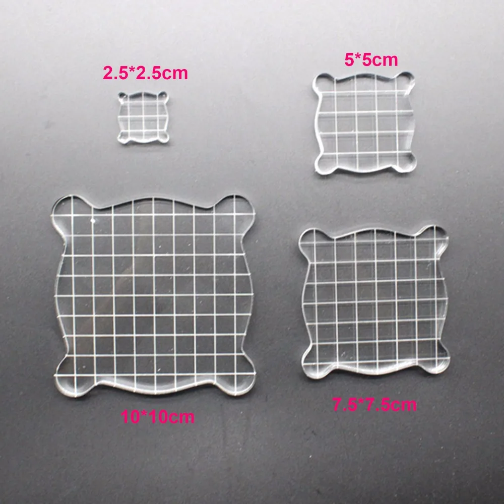 

Perfect Clear Acrylic Stamp Block - PACK OF 4