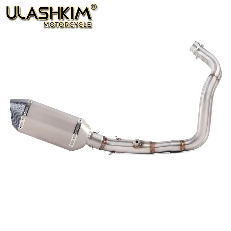 

Motorcycle exhaust muffler full system slip on for yamaha mt07 fz07 2014 to 2017
