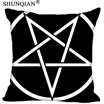 

Satan Pillowcase Square Zippered Home Decorative Pillow Cover Wedding Custom Gift For Two Sides Printed