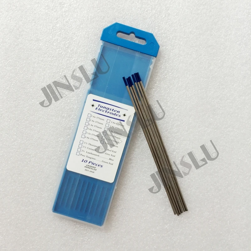 

Free Shipping TIG Welding Tungsten Electrode 2% Yttriated WY20 Blue 1/8"x6 (3.2mmx150mm) 10PCS