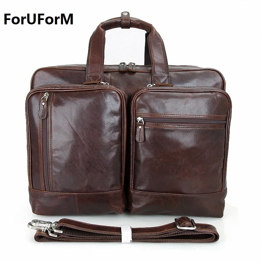 17 inch laptop briefcase genuine leather men bag briefcase men handbag business bags ma vintage shoulder messenger bags LI-1364 new high quality leather men laptop briefcase bag 14 inch computer bags handbag business bag fashion laptop handbag for men