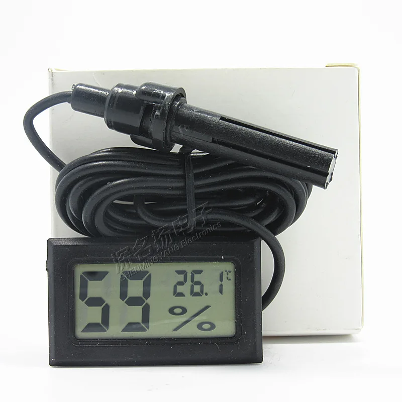 

50pcs Mini Digital LCD Hygrometer Temperature Meter Electronic Thermometer Sensor Tester