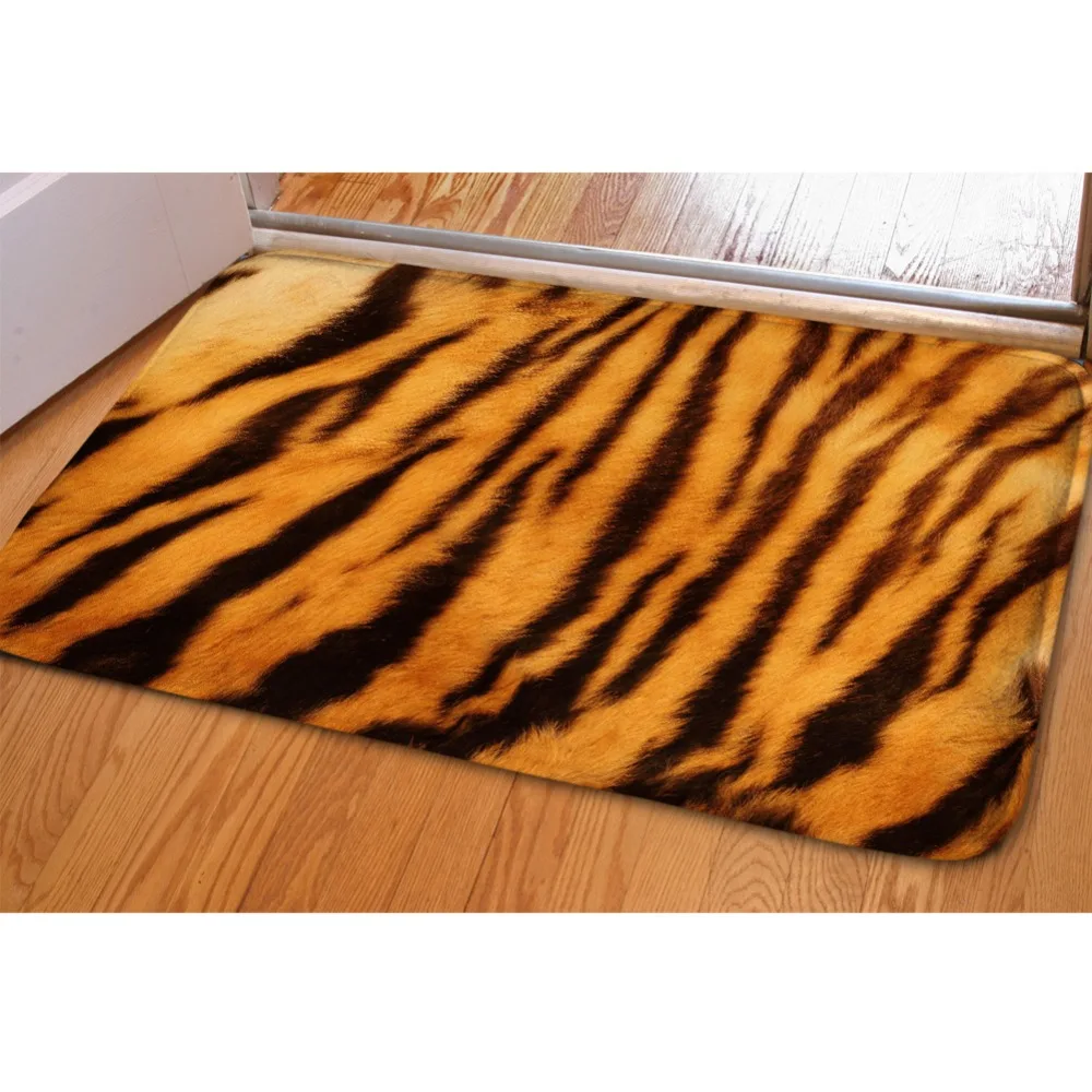 HUGSIDEA 3D леопардовый дизайн напольный ковер Европейский стиль ковры для гостиной кухни открытый входной коврик alfombres
