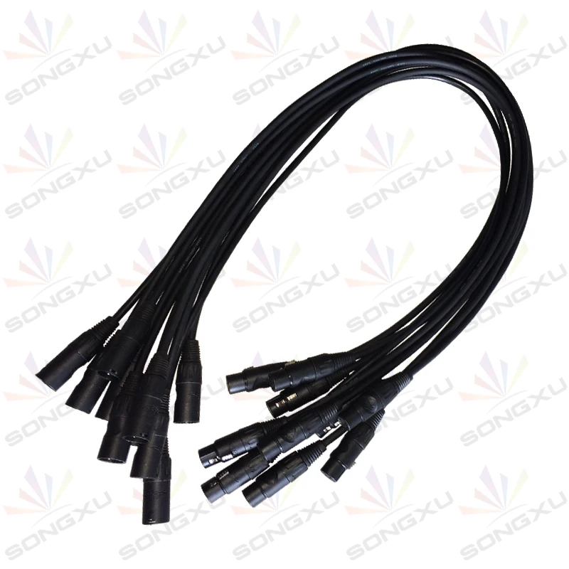 Кабель DMX фута XLR 1 метр 3 контактное сигнальное соединение экранированный разъем