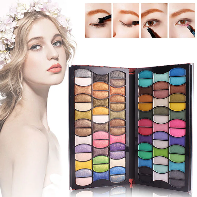 

ELECOOL New 82 Colors Eyeshadow In One Palette Pearl Earth Color Eye Shadow Makeup Set for Beauty Cosmetic Facial Accessories