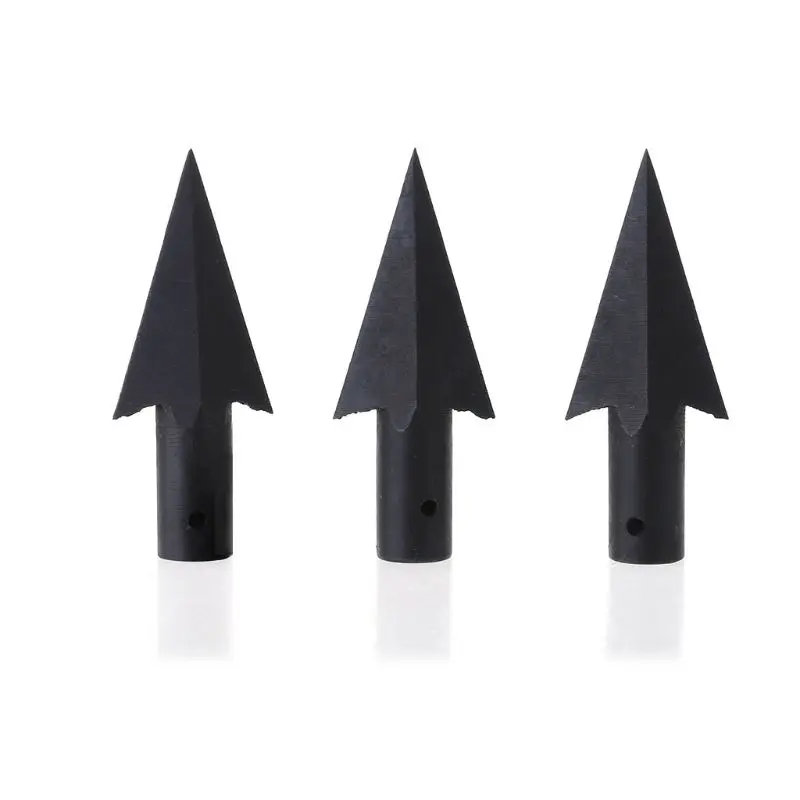 

3pcs Hunting Broadhead Archery Shooting Arrows 225 Grains 2 Sharp Blades Arrow Head Crossbow Carbon Steel