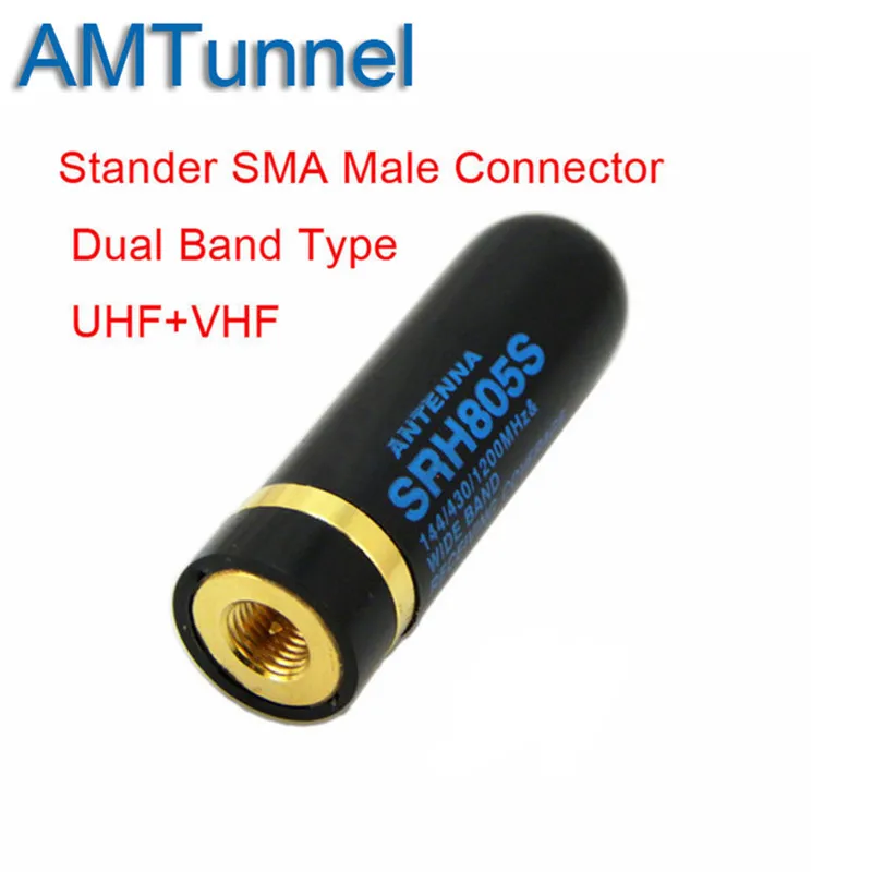 SRH805S двухдиапазонная антенна УВЧ УКВ SMA Мужской Женский BNC ТНК для Baofeng UV3R UV5R BF 888S