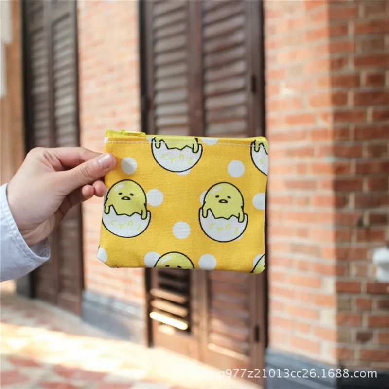 IVYYE 1 шт. Gudetama аниме холщовая монетница мультяшная мягкая сумка для мелочи кошелек