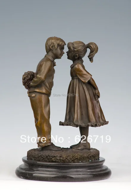 Atlie 100 Handmade Bronze Boy And Statues Puppy Love For Atlie 100 Handmade Bronze Boy And Statues Puppy Love For Valentine S Day Gift
