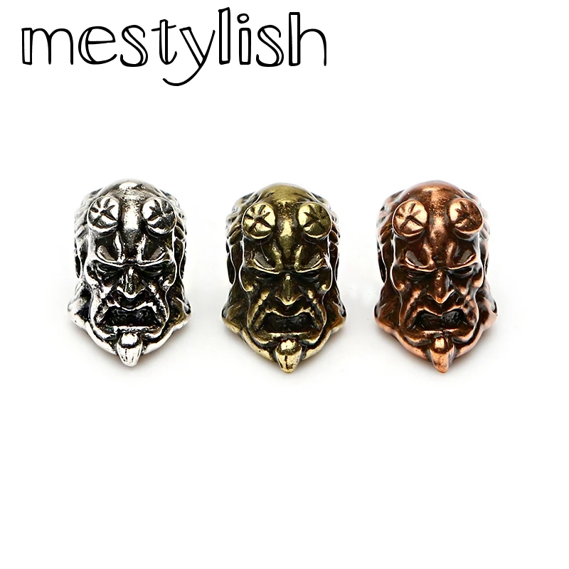 Mestyling новый дизайн ретро антикварная медь голова Hellboy амулеты разделительные