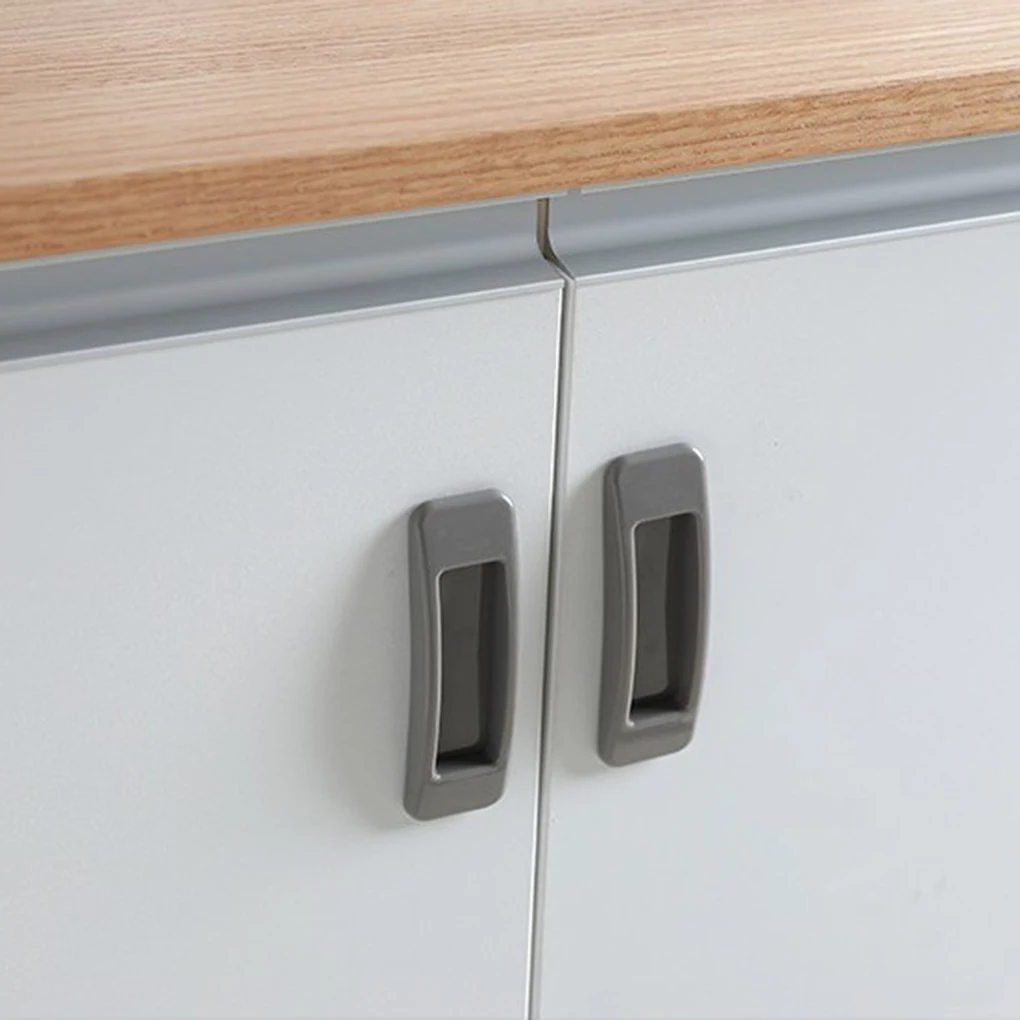 2PCS Self Adhesive Sliding Door Window Handle Drawer Cupboard Pulls Cabinet Knob
