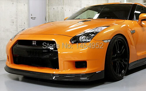 

FOR 2008 GTR R35 GT-R ZELE STYE CARBON FIBER FRONT LIP SPLITTER DIFFUSER