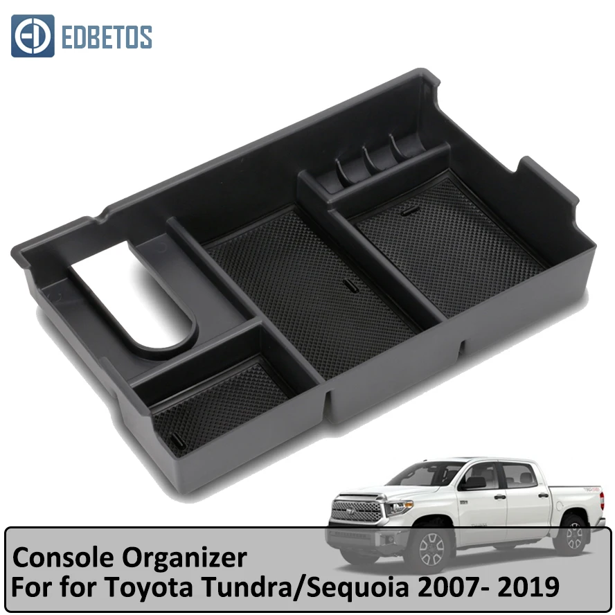 

Armrest Box Tray for Toyota Tundra 2007- 2018 2019 Car Center Glove Box for Toyota Sequoia 2008-2018 Console Bin Holder Case