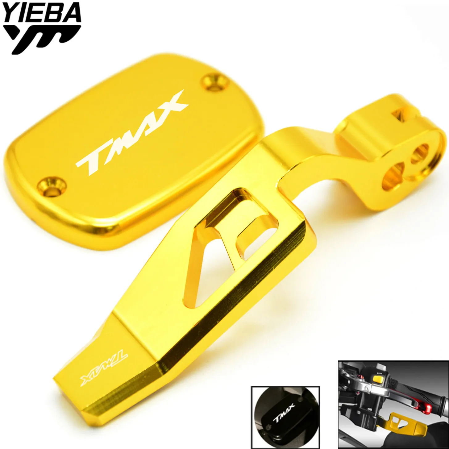 Motorcycle Front Brake Clutch Fluid Reservo Cap Hand parking brake lever LOGO for Yamaha TMAX 500 2008-2011 TMAX 530 2012-2016
