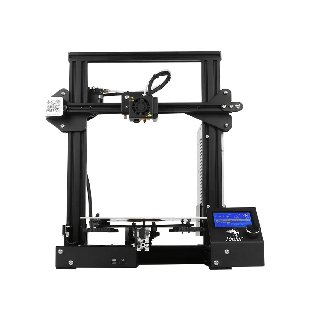 Creality 3D Ender-3 Высокоточный DIY 3d принтер самосборка 220*220*250 мм размер печати с функцией печатания