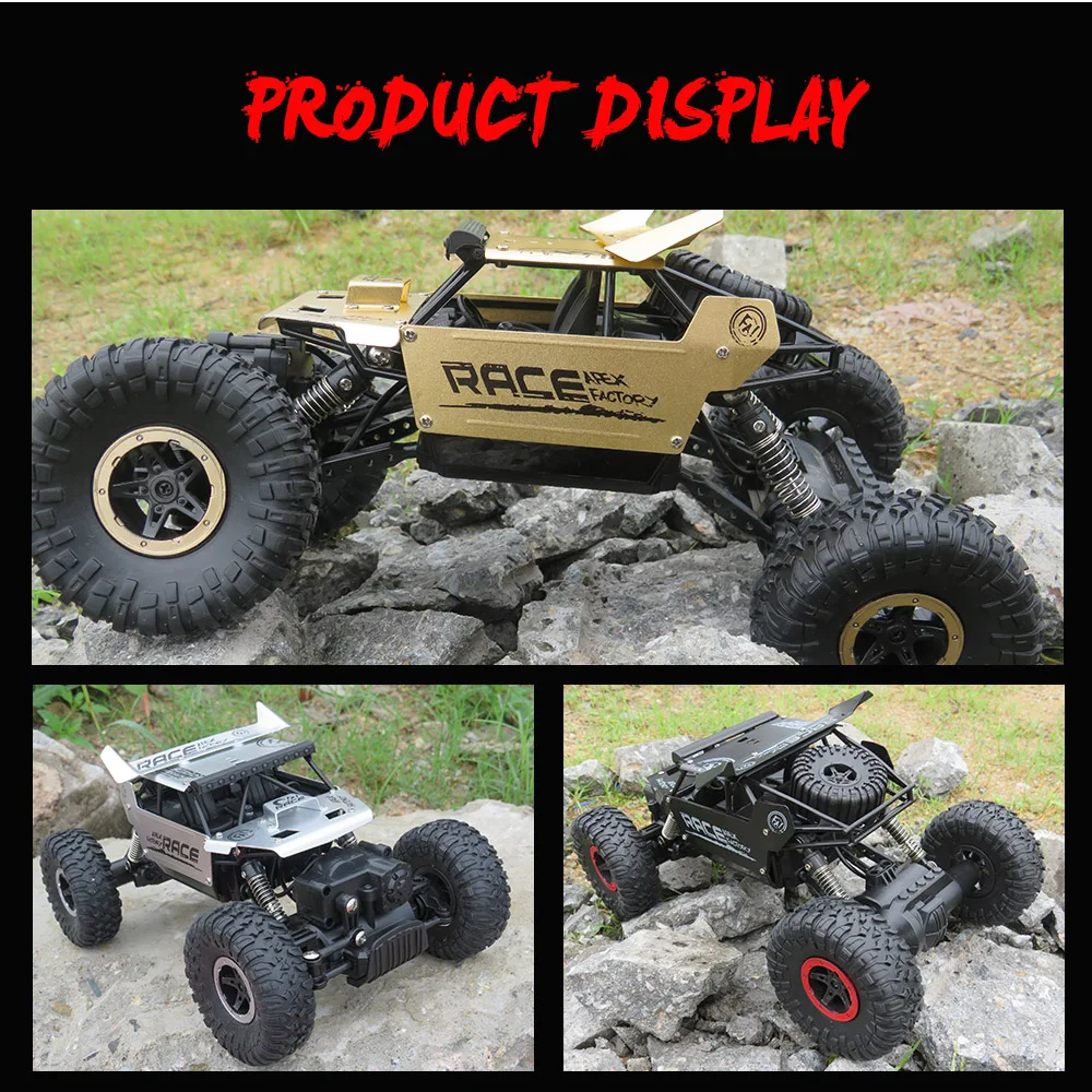 High Speed RC Car 118 Alloy 2.4G 4WD Crawler Remote Control Toy Cars   (6)