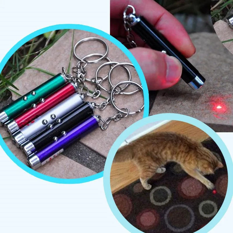 LED Light Electron Laser Pointer Funny Cat Rod Laser Toy Dog Toy Pet